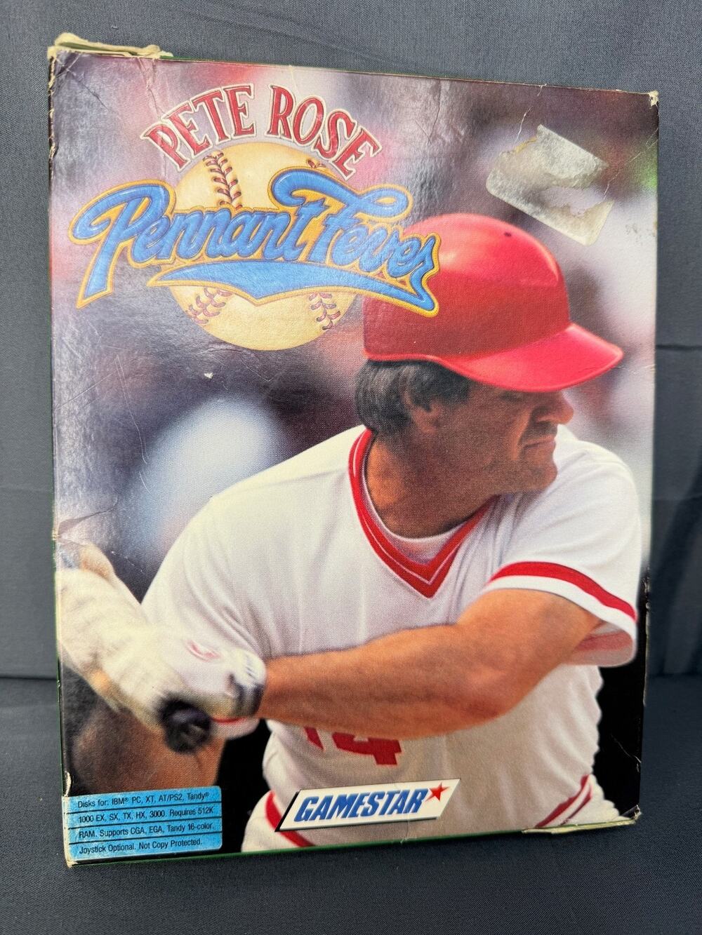 Pete Rose Pennant Fever by Gamestar Vintage Big Box PC IBM 1988 Original Box